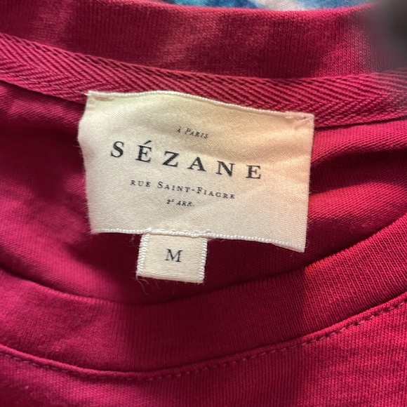 Love love LOVE! Pretty Sezane tee RARE M 💋 - Picture 2 of 6